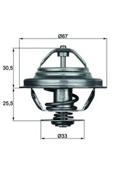 Mahle Thermostat KüHlmittel TX 27 80D FüR BMW E28 E30 E34 E32 Z1 E36 E24 Alpina-image
