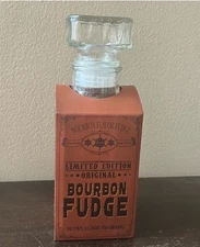 Kimm & Miller Bourbon Flavor Fudge Glass Decanter  Limited Edition Exp May 26