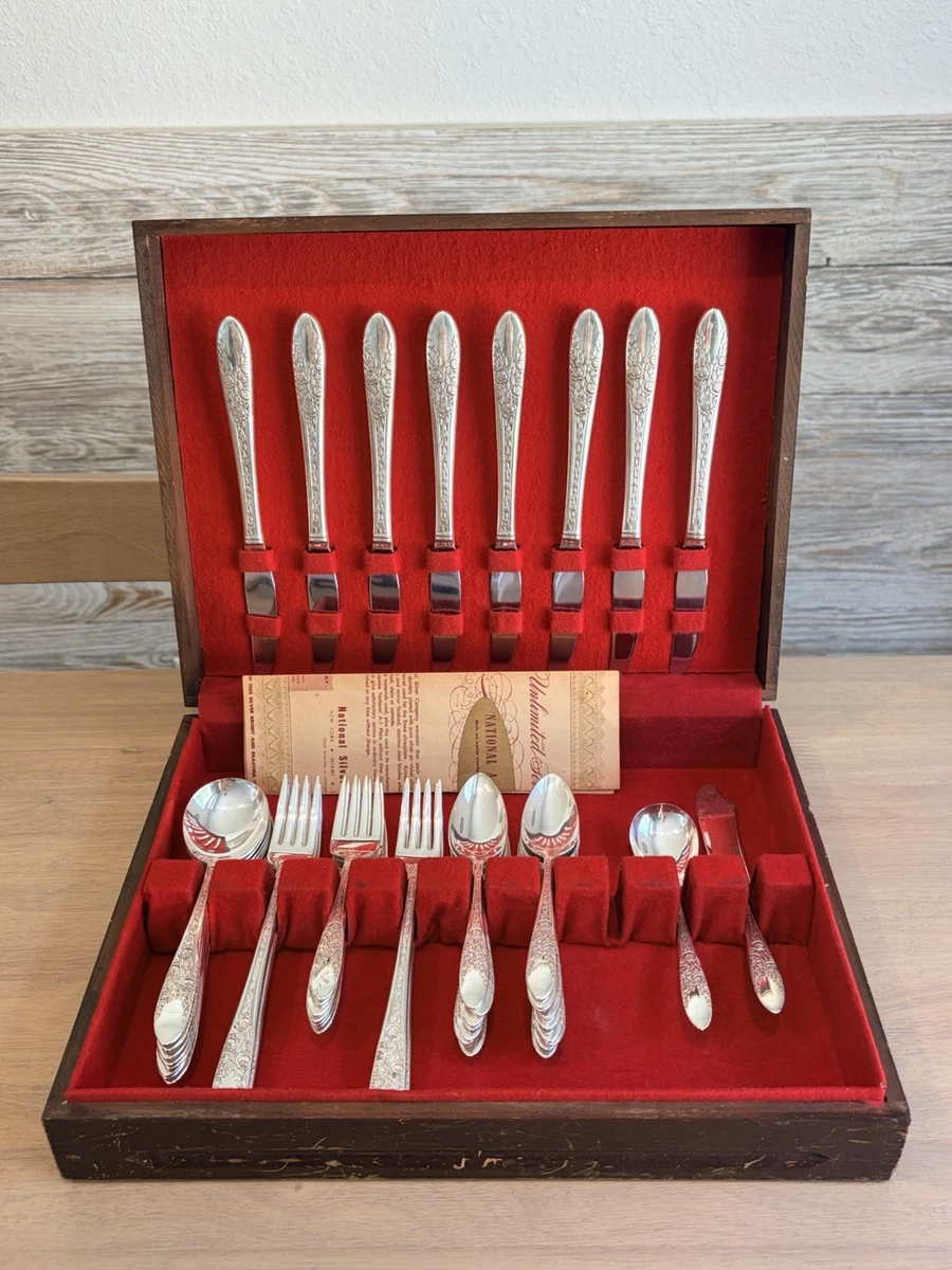 National Co. 1900-1940 Silver Flatware-Set Antique US Silver