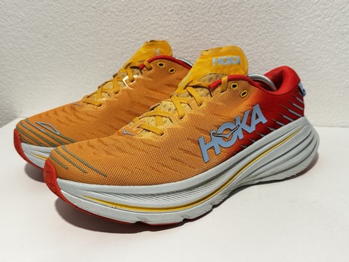 Hoka One Mens Bondi X Running Shoe Sz 12 D Orange Active Gym NO INSOLES 1113512 - Picture 2 of 13