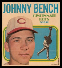 1970 Topps Posters Inserts Set-Break # 11 Johnny Bench *GMCARDS*