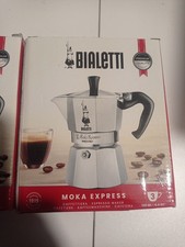 2 Bialetti Moka Express 3 Tazze Caffettiera Moka in Alluminio - Argento - 