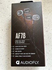 Audiofly AF78 Dual Driver In-Ear Headphones Marquee Black - Brand New in Box