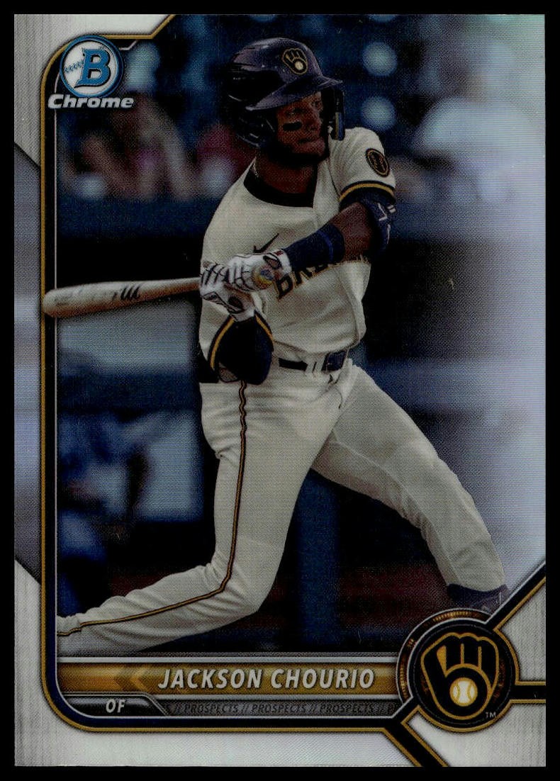 2022 Bowman Draft #BDC-115a Jackson Chourio Chrome Refractor
