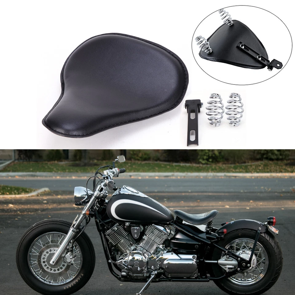 Kit de montaje de soporte de resorte de 3"" para asiento individual de motocicleta grande ancho para Harley Chopper Foto 3 de 4