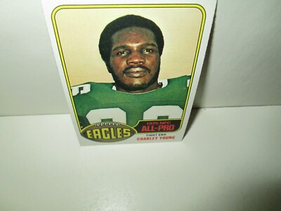 CHARLEY YOUNG 1976 FOOTBALL CARD Topps #20 All-Pro rare PHILADELPHIA EAGLES Nm