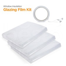 Secondary Glazing Film Insulation Home Office Bedroom Glass Windows Cold Shield