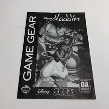 Aladdin Instruction Booklet ONLY ( SEGA Game Gear ) Original Manual