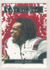 JAYCEE HORN 2021 SAGE Premier Draft High ART GALLERY Insert PANTHERS No. AG-23