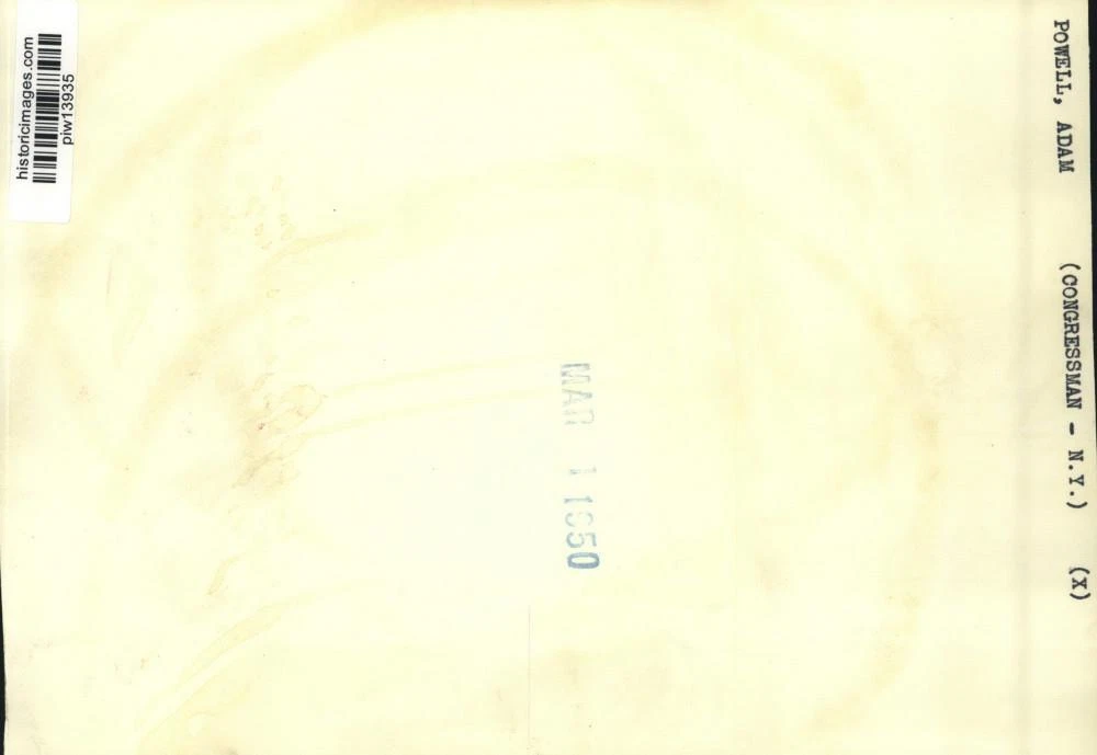 1950 Press Photo Victor Marcantonia, Adam Powell & Franklin D. Roosevelt Jr. - 画像2/2