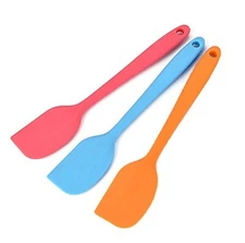 8.5 inch Silicone Spatulas One Piece Design-Heat Resistant Small Rubber Spatu...