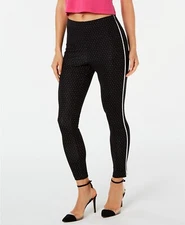 Hue 252608 Women Pin-Dot Knit High-Waist Cropped Skimmer Leggings Size 2X-LARGE