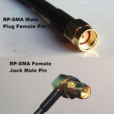 RG316 RP-SMA MALE to RP-SMA FEMALE ANGLE Coaxial RF Cable USA-US
