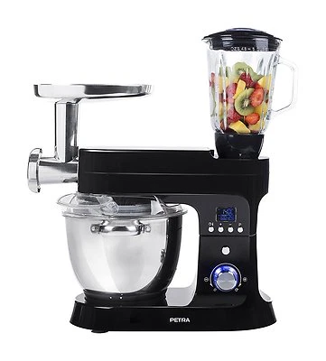 Petra Electric Koch-Küchenmaschine Knetmaschine 5,5 L Mixer inkl. Fleischwolf