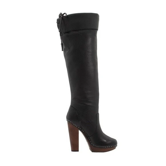 Botas altas hasta la rodilla Steven Steve Madden talla 10 plataforma borla puños tacones altos Foto 4 de 4