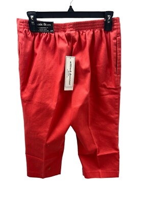 Alfred Dunner Capri Pants Petite Elastic Waist Pull On Size 10
