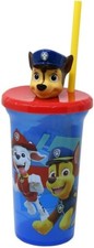 Paw Patrol Chase Buddy Sips Tumbler with Straw and 3D Character on Lid