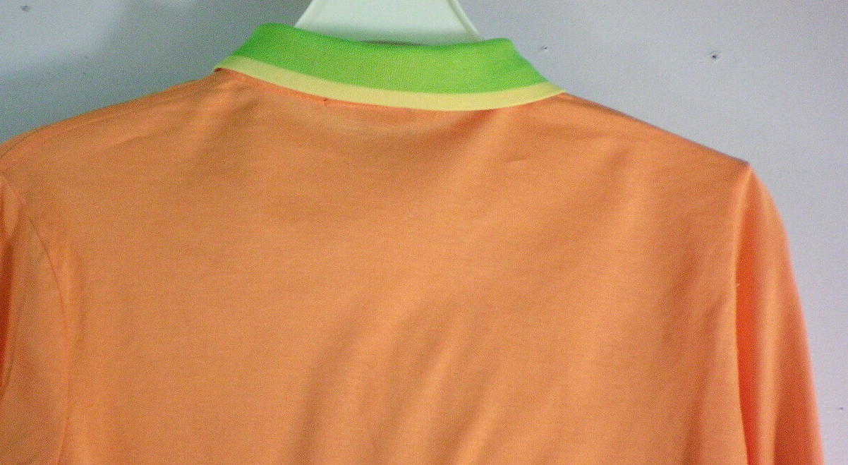 Ralph Lauren Golf Camicia Uomo Piccola Sartoriale Arancione 100% Cotone Pony LS