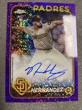 2024 Topps Chrome -Nick Hernandez Auto /299 Purple Sparkle Refractor #RA-NH