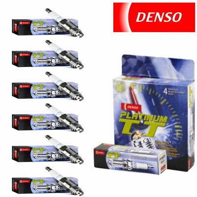 6 New Denso Platinum TT Spark Plugs for Mercury Comet 4.1L L6 1975-1976 Tune