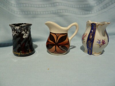 Set of Three Small Creamers/Jugs