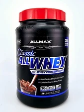 Allmax Allwhey Classic 100 Whey Protein Chocolate 2 Lbs Gluten Free