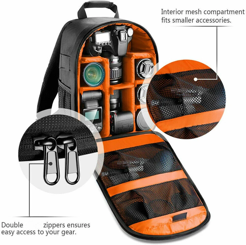 Shockproof Camera Bag Case Backpack For Canon Sony Nikon SLR DSLR Waterproof - Image 2 of 4