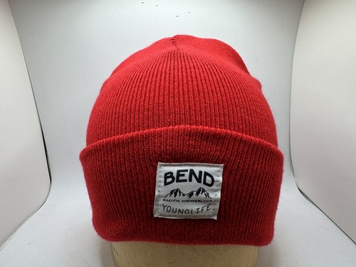Bend Oregon Young Life Beanie Red Hat Cap One Size
