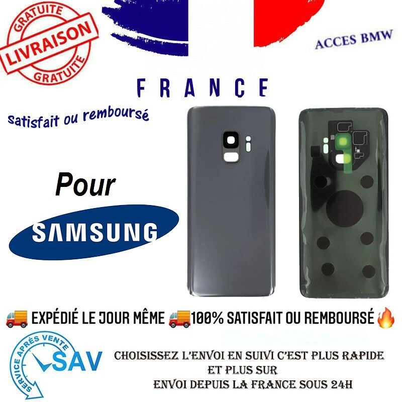 ✅ Cache Batterie Argent Pour Samsung Galaxy S9 (G960F) ✅ - Photo 1/1