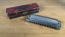 Vintage The Super Chromonica M. Hohner Chromatic 270 Key C Harmonica Orig. Box