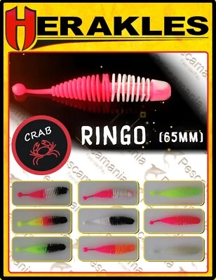 Artificiale spinning mini softbait Herakles RINGO TAIL 65mm Crab