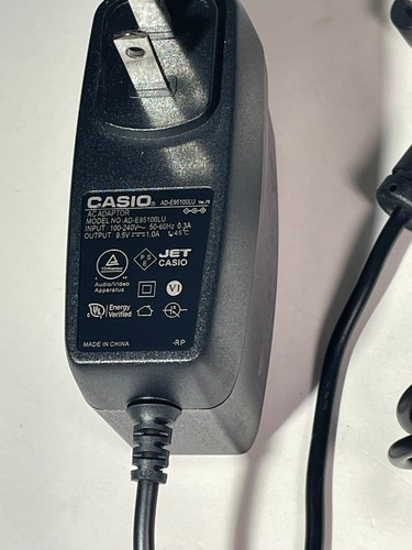 Genuine Casio AD-E95100LU AC Adapter 9.5V 1.0A for Casio Keyboard PSM10A-095(VE) - Picture 7 of 16