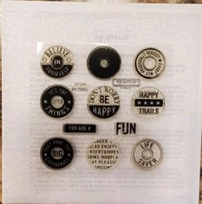 Close To My Heart Be Happy Clear Acrylic Stamps B1298