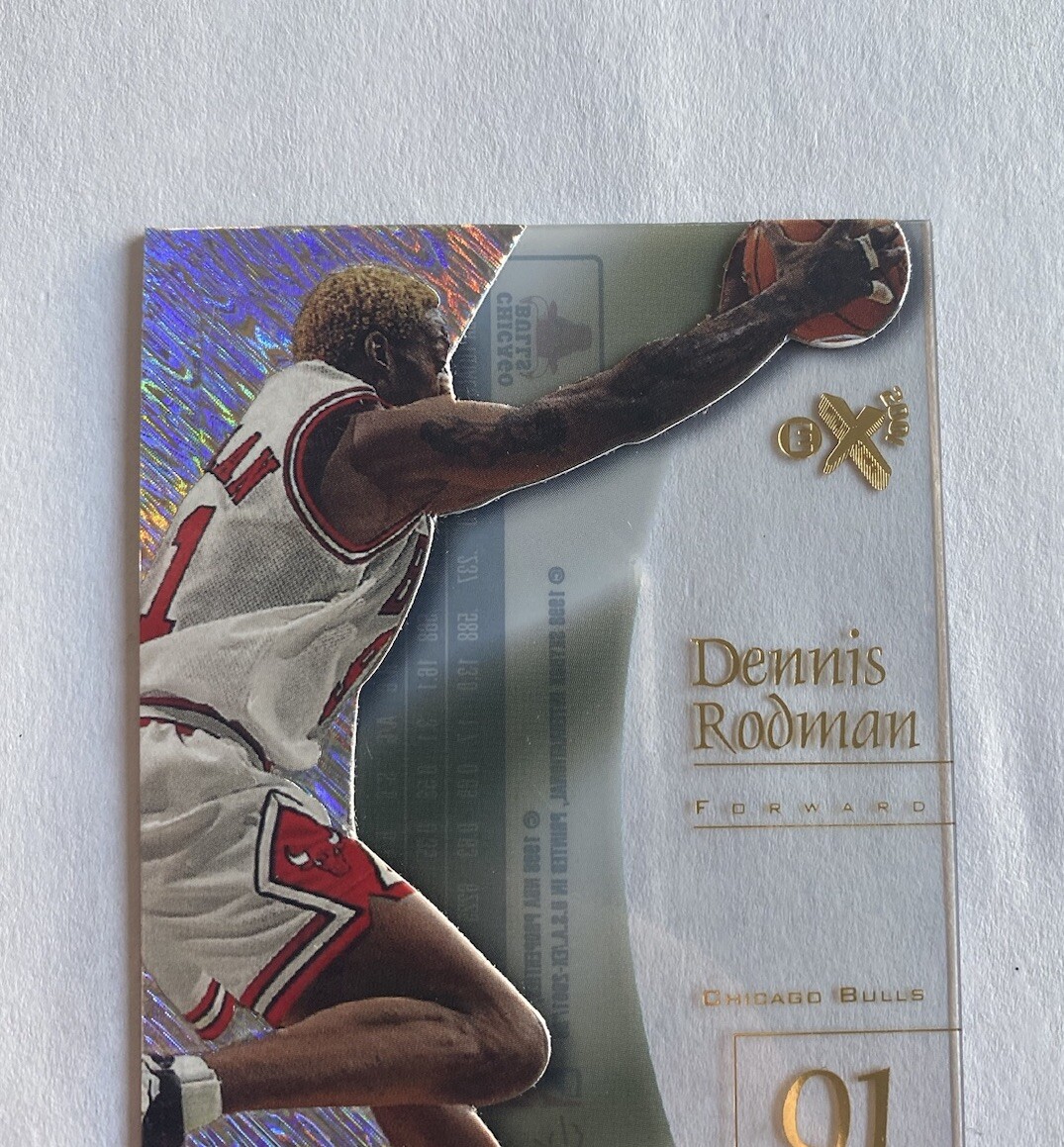 1997 Skybox E-X2001 #5 Dennis Rodman Acetate Basketball Card