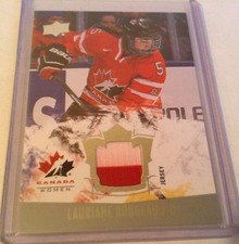 2015 UPPER DECK TEAM CANADA WOMEN LAURIANE ROUGEAU 2 COLOR JERSEY 152