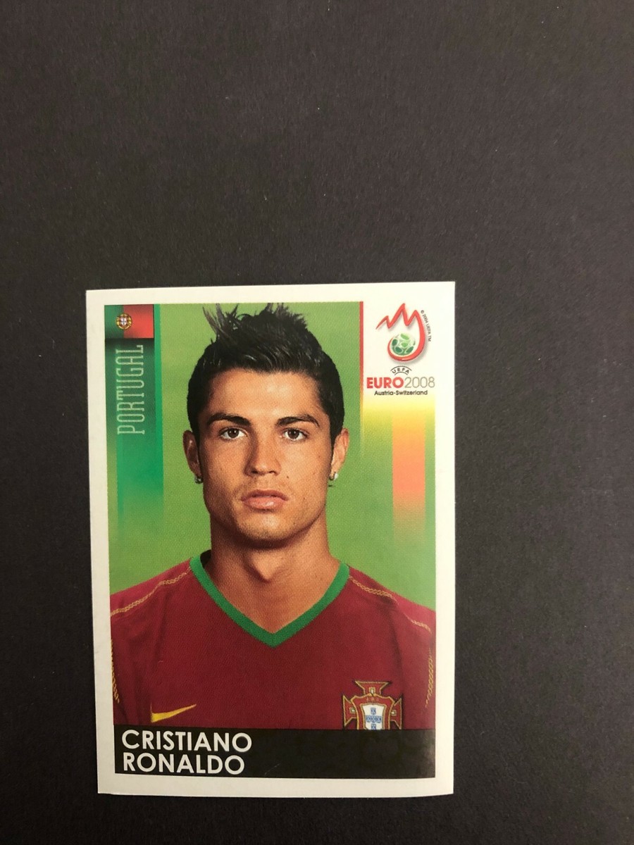 PANINI CRISTIANO RONALDO STICKER EURO 2008 PORTUGAL MINT STICKER