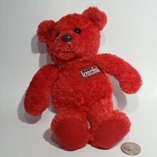 VTG 1999 Hershey's Krackel Chocolate Bar Red 8" Teddy Bear Plush Kurt Adler EUC