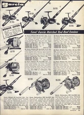 1968 PAPER AD Garcia Fishing Reel Mitchell 300 406 5000 6000 Zebco Shakespeare 