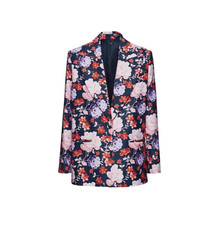 Magda Butrym Floral Print Classic Style Blazer In Size 8 Uk