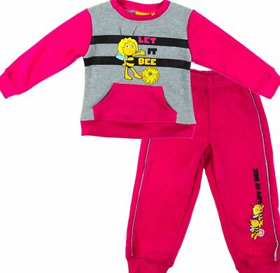 MAYA BUMBLE BEE Kids Girls Tracksuit Sets Sweat Tops Joggers