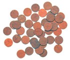 40 Vintage WWII OPA Red 1 Point Ration Tokens