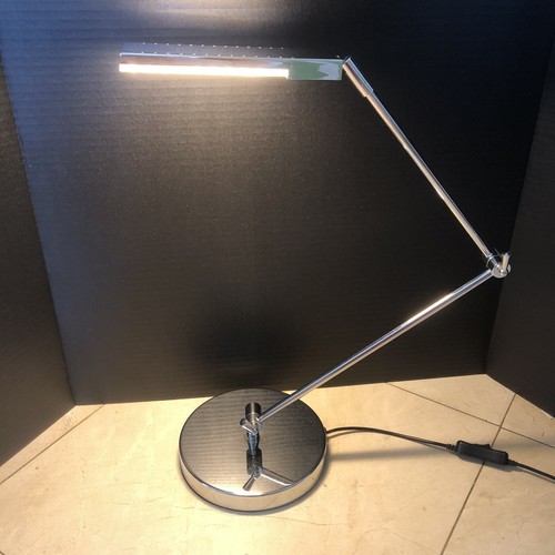 Lite Source Halotech 29-Inch LED Chrome Silver Desk Lamp Articulating Modern - Picture 4 of 21