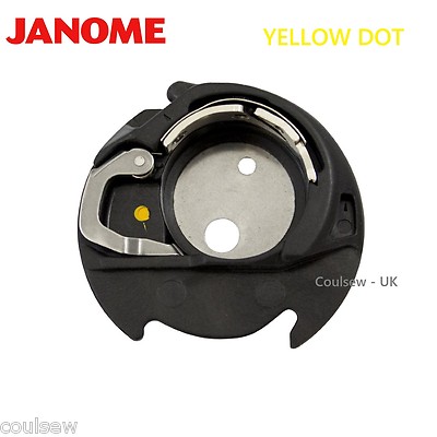 JANOME 100 % ORIGINAL GELBE PUNKTE SPULENKOFFER Janome MC9900 MC500E MC550E 400E 450E