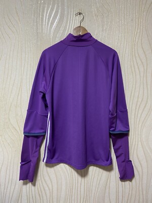 デサント ブルマ M 紫 REAL MADRID 2016 2017 PRE MATCH TRAINING SWEATSHIRT ADIDAS AO3131