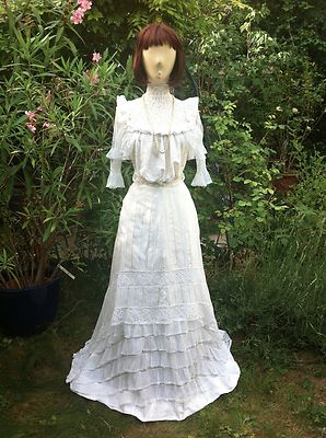 ROBE VINTAGE 1900 AUTHENTIQUE Payez en ou X Théâtre