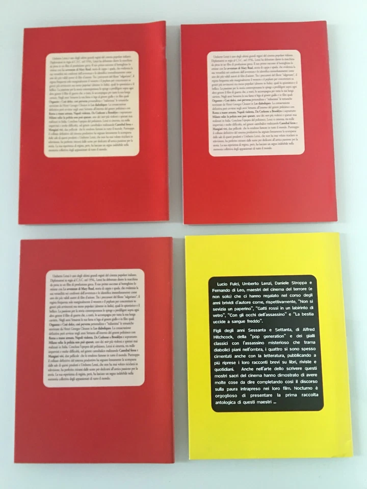 Nocturno Libri Umberto Lenzi I maestri del giallo Lucio Fulci Di Leo Racconti - Immagine 2 di 3