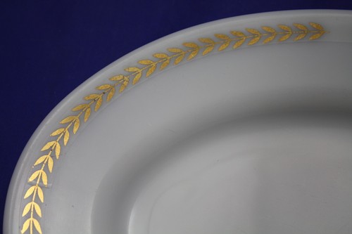 Pyrex Tableware Corning Gold Leaf 9" (9 1/2") Oval Dinner Platter 794-33 EUC - Picture 2 of 6