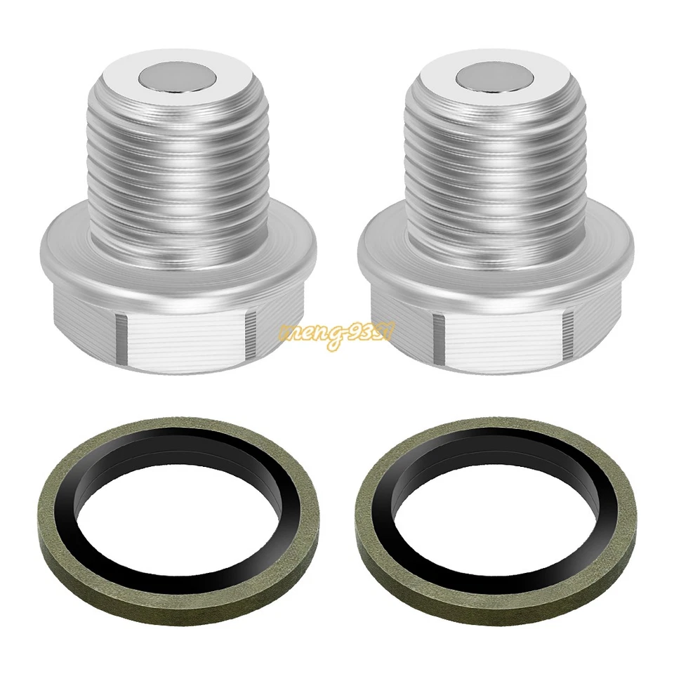 Tapones de drenaje de aceite 2 piezas para Suzuki Intruder 700 750 1400 Madura 1200 Quadrunner 230 Foto 4 de 4