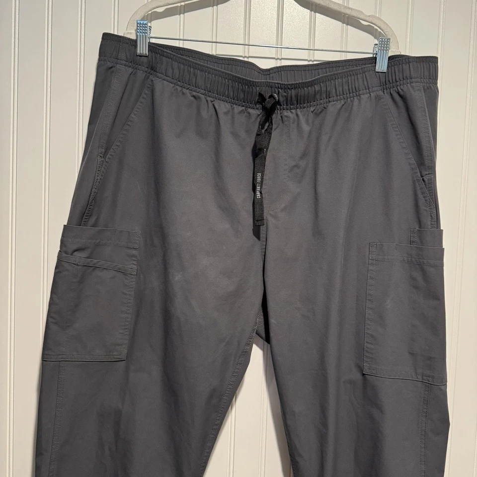 Pantalones Médicos Carhartt Force Gris Talla Grande 2XL Foto 3 de 4