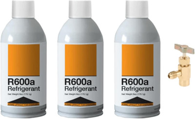 R600A Refrigerant W/ K28 Can Tap Adapter - Upright Charging Self Sealing Can - 6